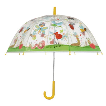 Parapluie en plastique pour enfant imprimé insectes - Mutlicolre - D 70,5 x H 69,2 cm