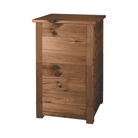 Lombricomposteur en bois - Marron - L 40,5 x P 38,5 x H 67 cm
