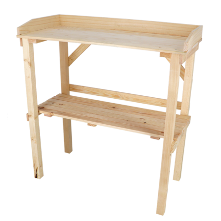 Table de rempotage en bois - Beige - L 78 x P 38,5 x H 82,3 cm