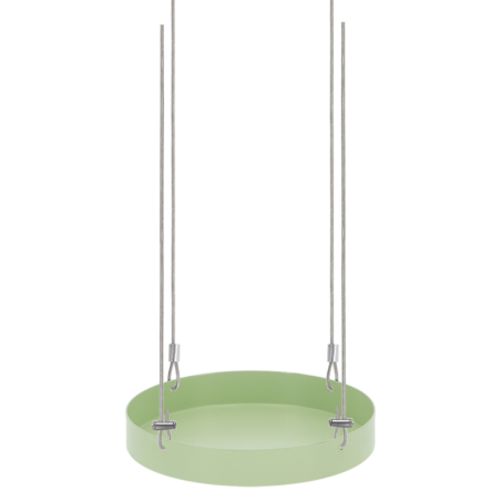 Plateau rond de fenêtre suspendu - Vert - Taille S - D 14,1 x H 2,1 cm
