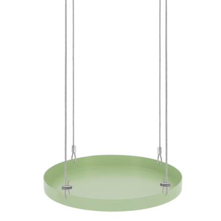 Plateau rond de fenêtre suspendu - Vert - Taille L - D 24 x H 2 cm