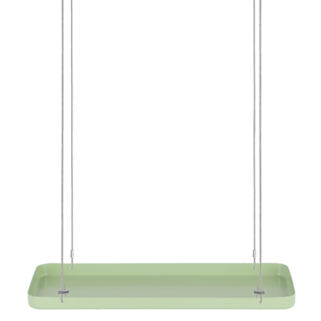Plateau rectangulaire de fenêtre suspendu - Vert - Taille S - L 38 x l 15 x H 2,1 cm