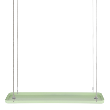 Plateau rectangulaire de fenêtre suspendu - Vert - Taille L - L 58 x P 15 x H 2,1 cm