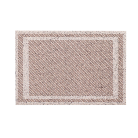 Dessous de tapis cadre rectangulaire - Beige - L 90 x l 60 cm