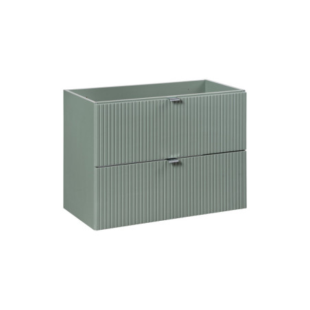 Meuble sous-vasque 80 cm - H 57 x L 80 x P 39 cm - Vert Roseau
