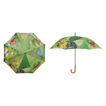 Parapluie papillons - Multicolore - D 121,5 x H 95,5 cm