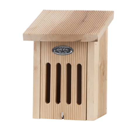 Abri pour papillons en bois d'aulne - Beige - H 22,1 cm