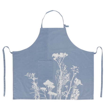 Tablier de jardin en tissu - Bleu - H 110 cm