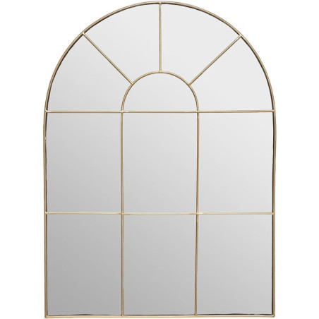 Miroir fenêtre "Monica" - Doré - H 75 x L 54 cm