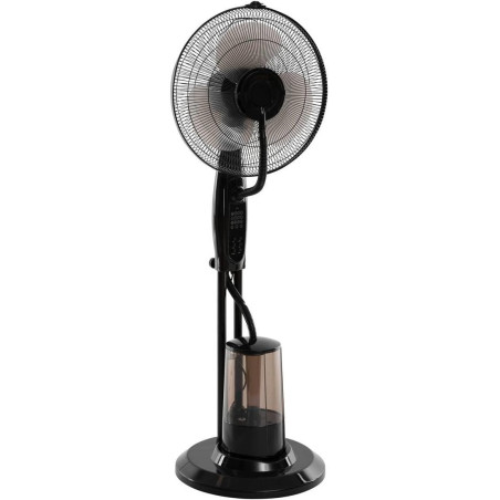 Ventilateur brumisateur avec télécommande - Noir - H 125 cm