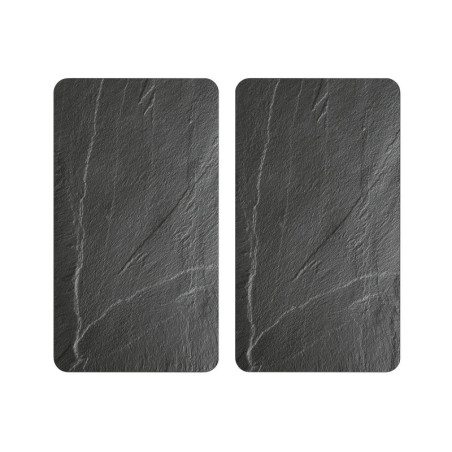 Lot de 2 plaques de protection en ardoise - Gris - L 50 x l 28,5 cm