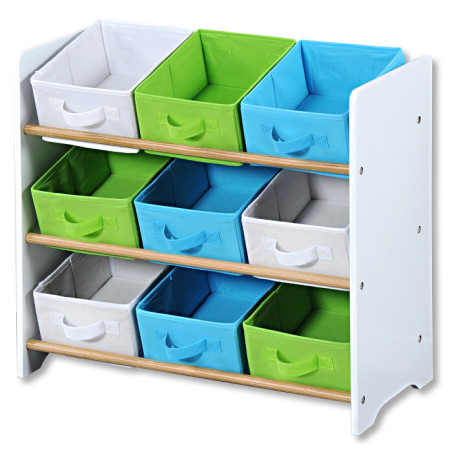 Étagère de rangement - Blanc - L 65 x P 30 x H 60 cm
