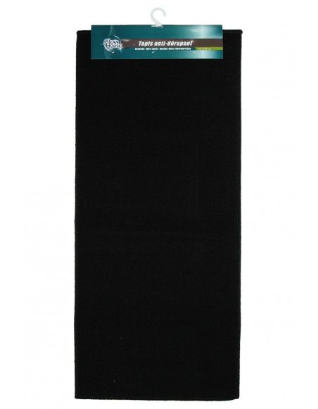 Tapis d'intérieur anti-dérapant - 50 x 120 cm - Noir