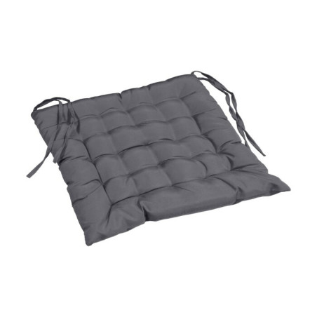 Lot de 4 assises matelassées 40 x 40 cm Essentiel Beton - Polyester Uni