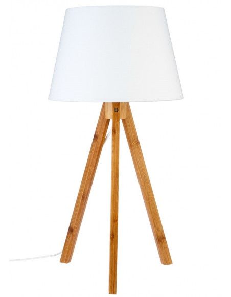 Lampe - Bahi - Blanc- H 55 cm