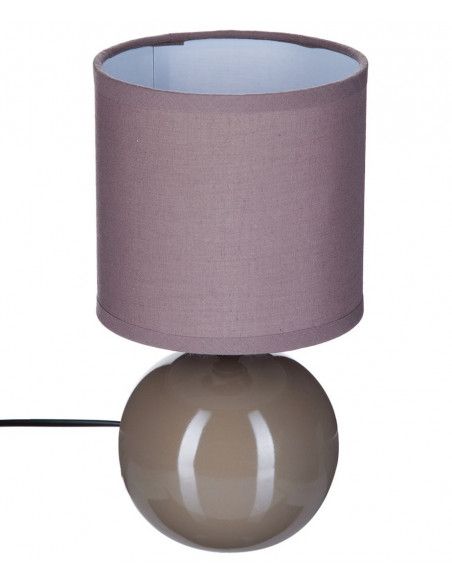 Lampe - Céramique - Taupe - H 25 cm