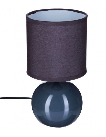 Lampe - Céramique - Gris - H 25 cm