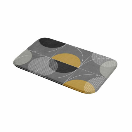Tapis de Bain 45 x 75 cm Color Pop Gris - Microfibre Imprimée