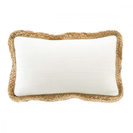 Coussin Déhoussable 30 x 50 cm Akina Naturel - Coton & Polyester avec Jute