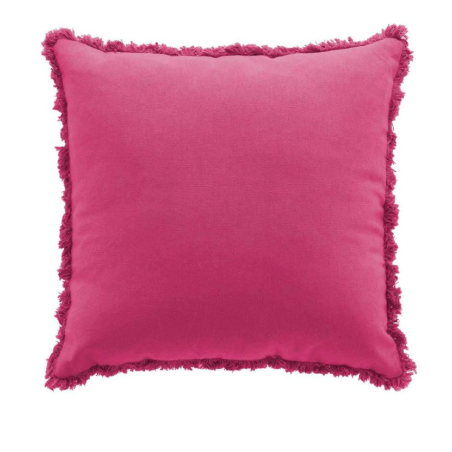 Coussin Déhoussable 45 x 45 cm Eve Rose - Coton Uni