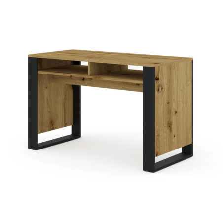 Bureau "Mondi" - Marron clair/Noir - L 120 x H 55 cm