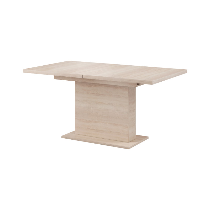 Table à manger extensible Giant - 8 couverts - Beige foncé - L 160 à 200 cm