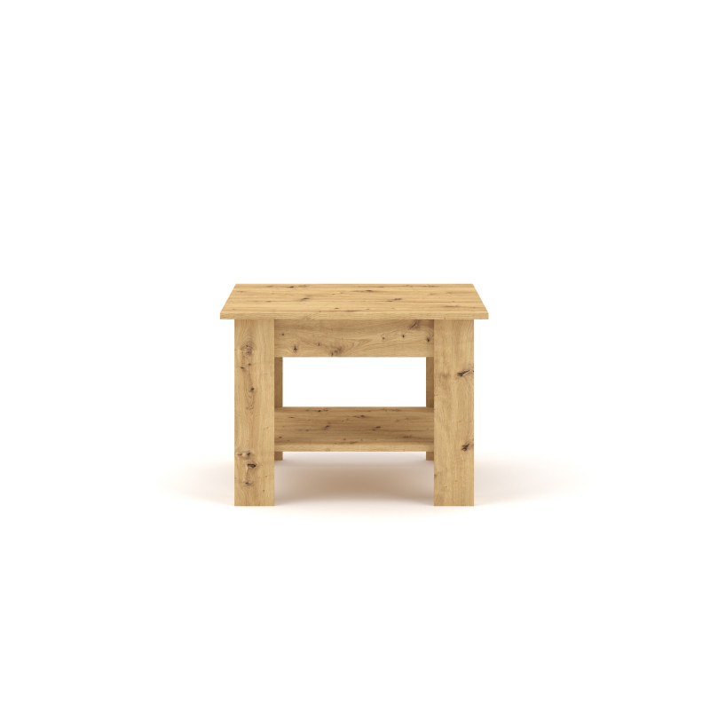Table basse en bois Mini - Beige foncé - Lxl 50 cm