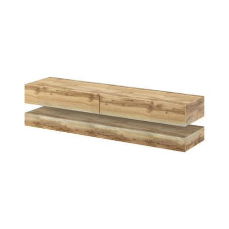 Meuble TV en 2 parties "Fly" - Beige - L 140 cm