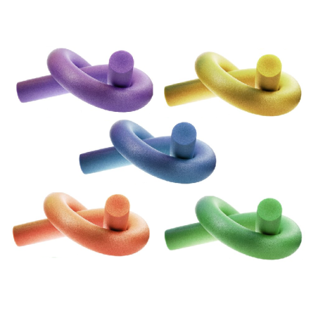 Lot de 5 frites de natation en mousse D 6,5 cm x 160 cm - Multicolores