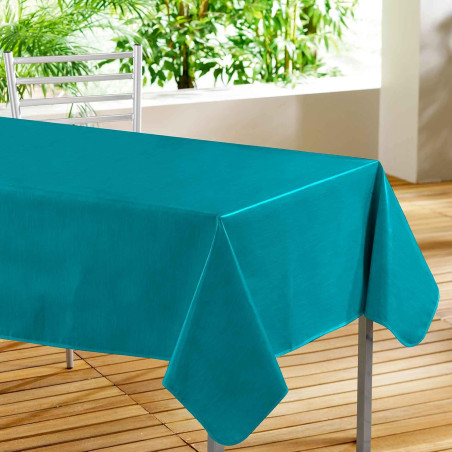 Nappe Rectangle 140 x 240 cm Declino Bleu - PVC Imprimé