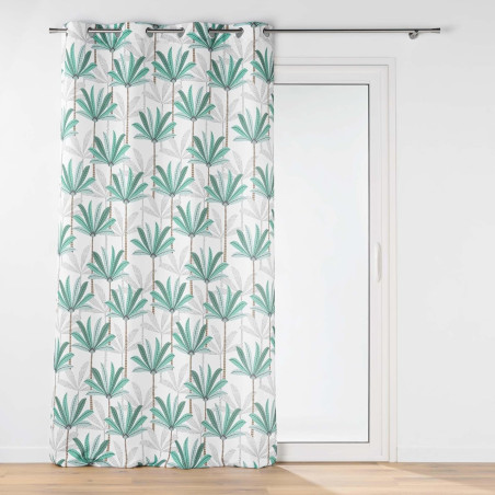 Rideau à Oeillets 140 x 260 cm Oasis - Polyester Imprimé