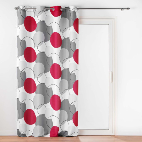 Rideau à Oeillets 140 x 260 cm Merlin - Polyester Imprimé