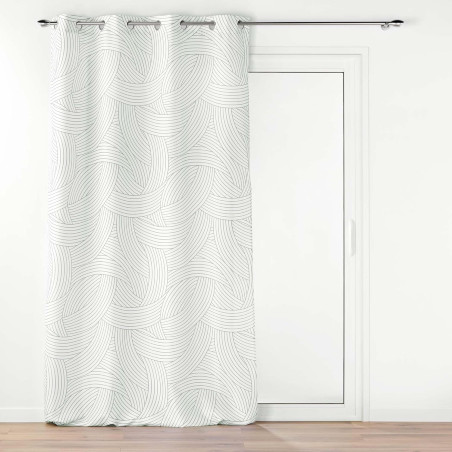 Rideau à Oeillets 140 x 260 cm Linea - Polyester Imprimé