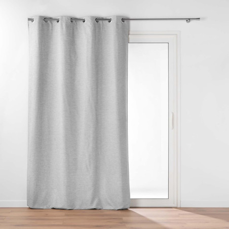Rideaux à Oeillets avec Doublure amovible 140 x 260 cm Coverline Gris - Thermique & 100% Occultante