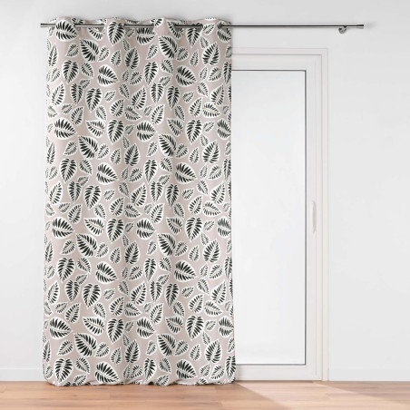 Rideau à Oeillets 140 x 260 cm Alma Noir - Polyester Imprimé