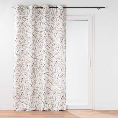 Rideau à Oeillets 140 x 260 cm Alma Naturel - Polyester Imprimé