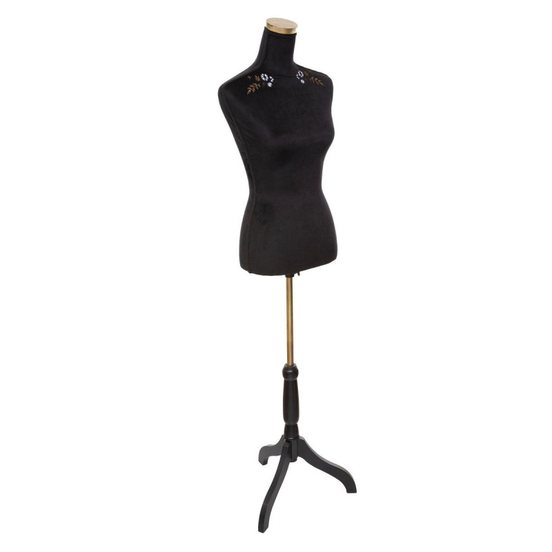 Mannequin sur pied en bois Midnight garden - Noir - H 160 cm
