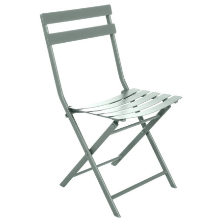 Chaise pliante en métal "Greensboro" - Vert Olive - L 50 x P 42 x H 81 cm