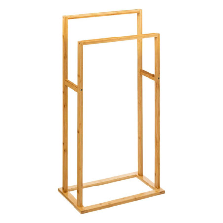 Porte Serviettes Sur Pied en Bamboo - Beige -  L 42 x P 24,2 x H 81,5 cm
