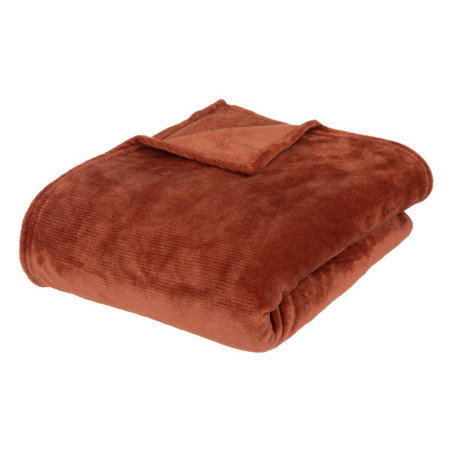 Plaid 180 x 230 cm - Terracotta - Flanelle