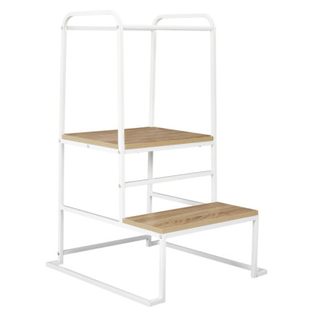 Tour d'observation "Kiddy" - Blanc/Marron clair - L 52 x H 90 x P 58 cm