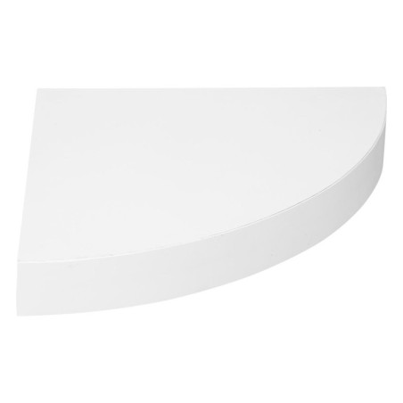 Étagère murale d'angle "Fixy" - Blanc - L 25 x P 25 x H 3,8 cm