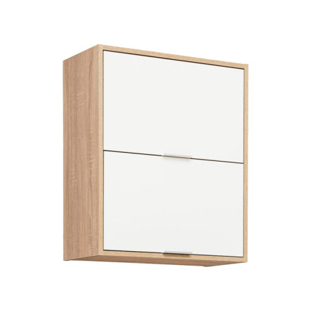 Meuble haut de cuisine "Vanessa" - Beige/Blanc - L 60 x H 72 x P 30 cm