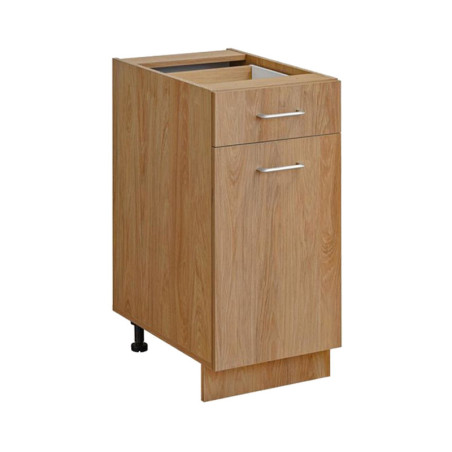 Meuble bas de cuisine avec tiroir "Laxy" - Marron - L 40 x H 81 x P 56 cm