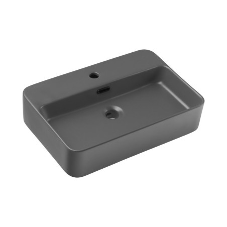 Vasque à poser - Gris mat - 55 x 38 cm - Trust