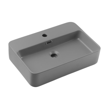 Vasque à poser - Gris clair mat - 55 x 38 cm - Trust