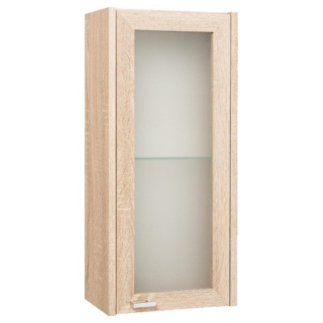 Meuble haut vitré en bois - H 66 x L 30 x P 19 cm - Bartolomeo Sonoma