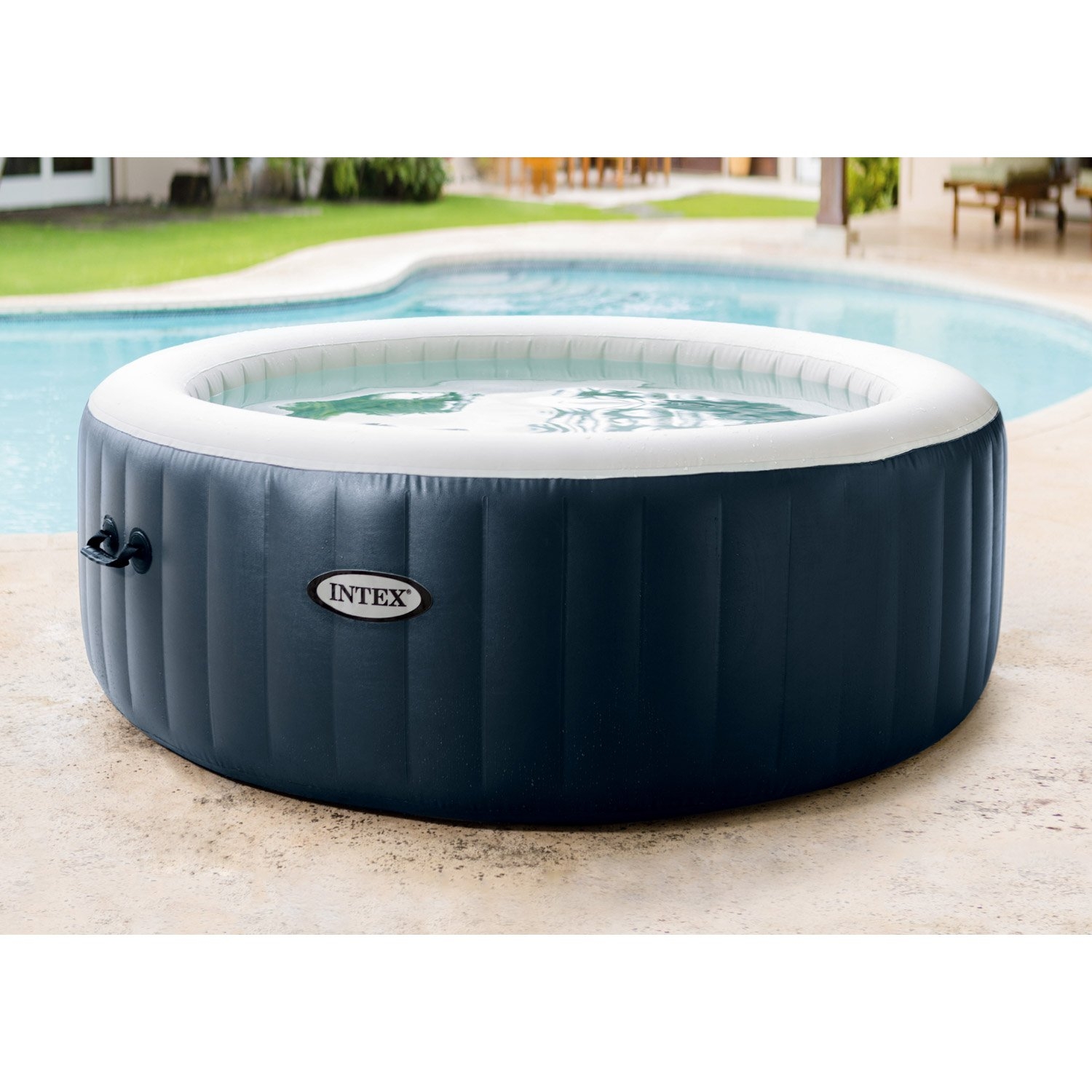 Spa gonflable rond bleu marine