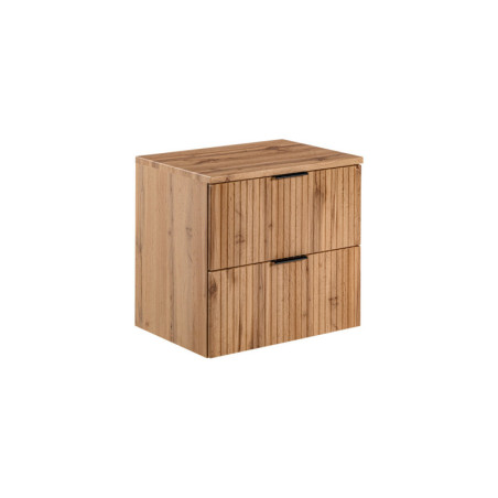 Meuble sous vasque 60 cm + plateau - Georgia Oak