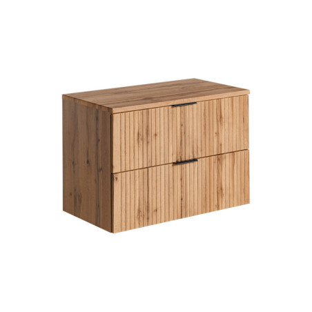 Meuble sous vasque 80 cm + plateau - Georgia Oak